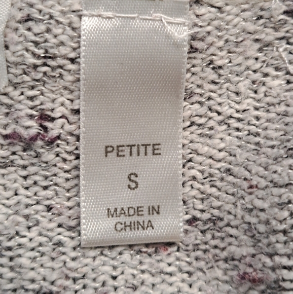 Crocheted & Knit Open Front Cardigan   Size SP - Picture 5 of 7